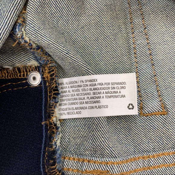 Isabel Maternity Expandable Side Panel Blue Jean Midi Shorts New Nwt Size 6 - Picture 9 of 15